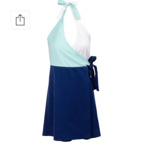 Marley Lily Blue and White Halter Dress